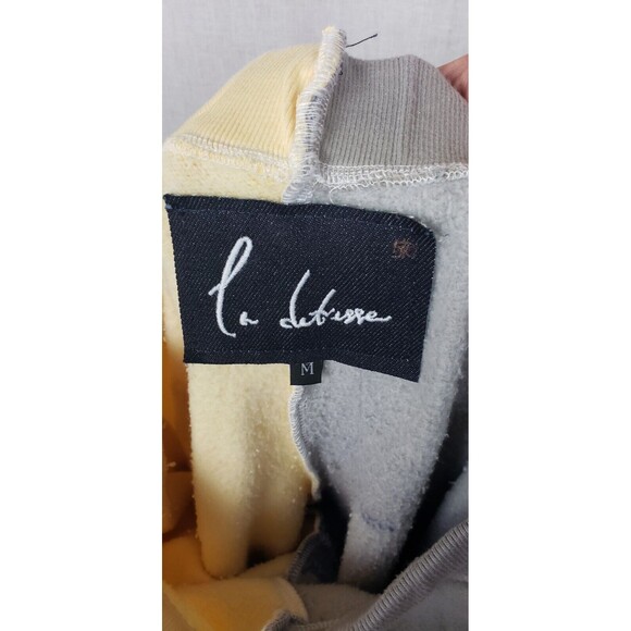 La Detresse Acid Wash Distressed Sweatpants M Colorful Two Tone Artsy Grafitti - Picture 5 of 7